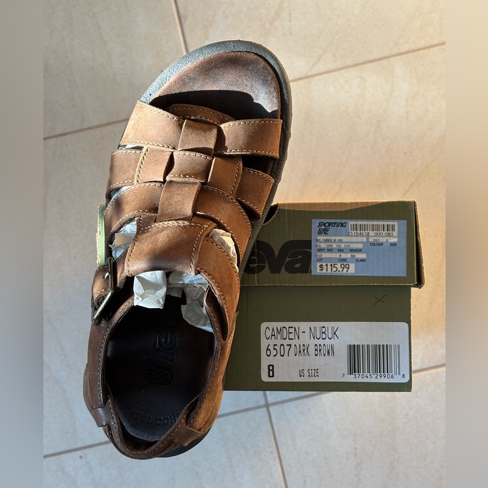 Teva Camden Nubuck Brown Sandals